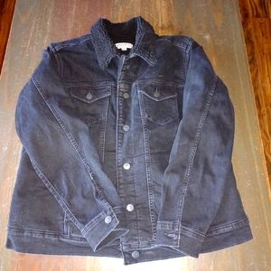 Idyllwind Black Denim Sherpa Lined Jacket